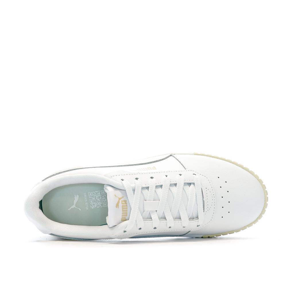 Puma Baskets Beige/Blanc Femme Puma Carina