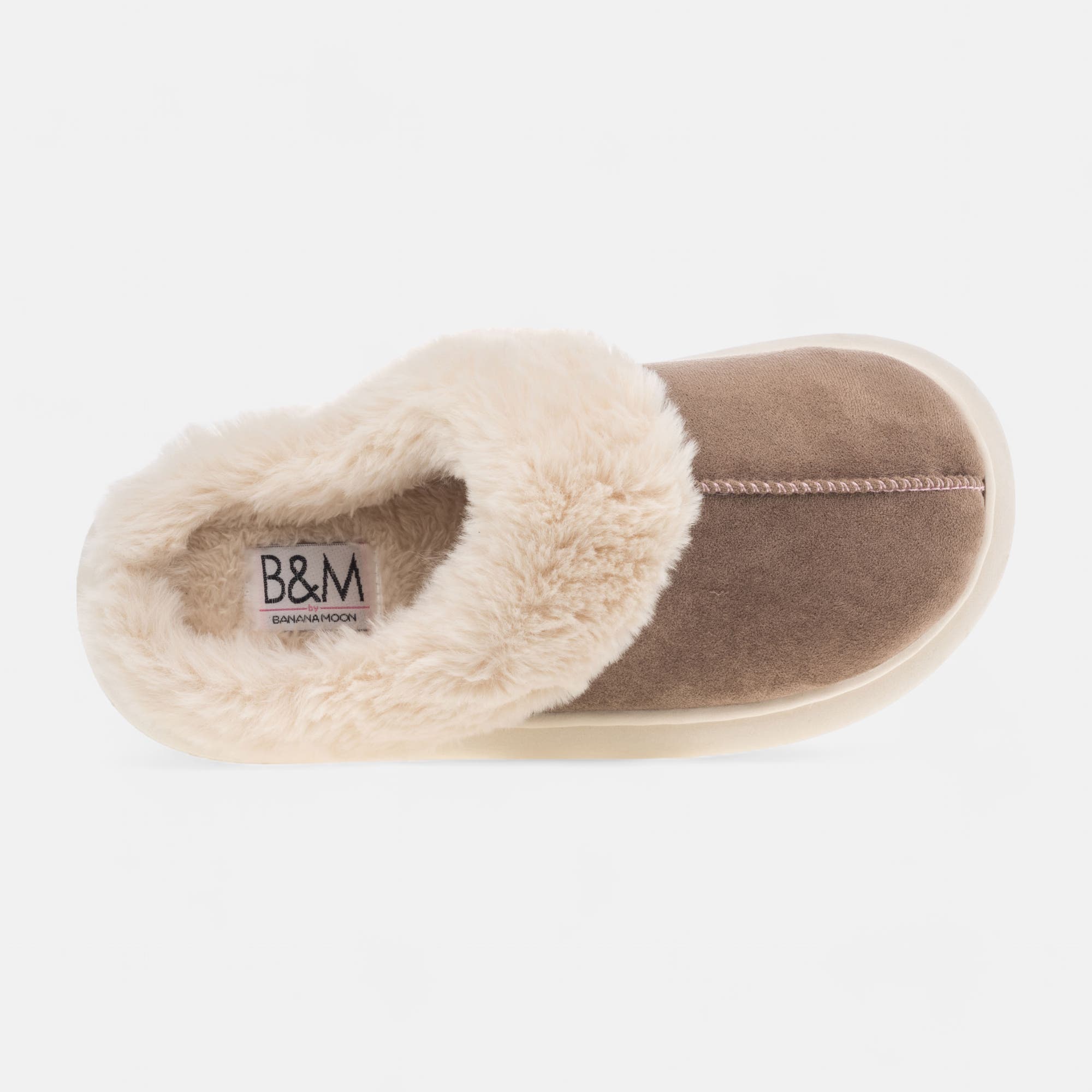 Pantoufles mules Femme taupe