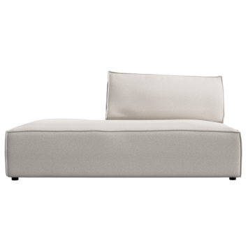 KARWEI modulaire bank James chaise lounge links grof geweven beige polyester