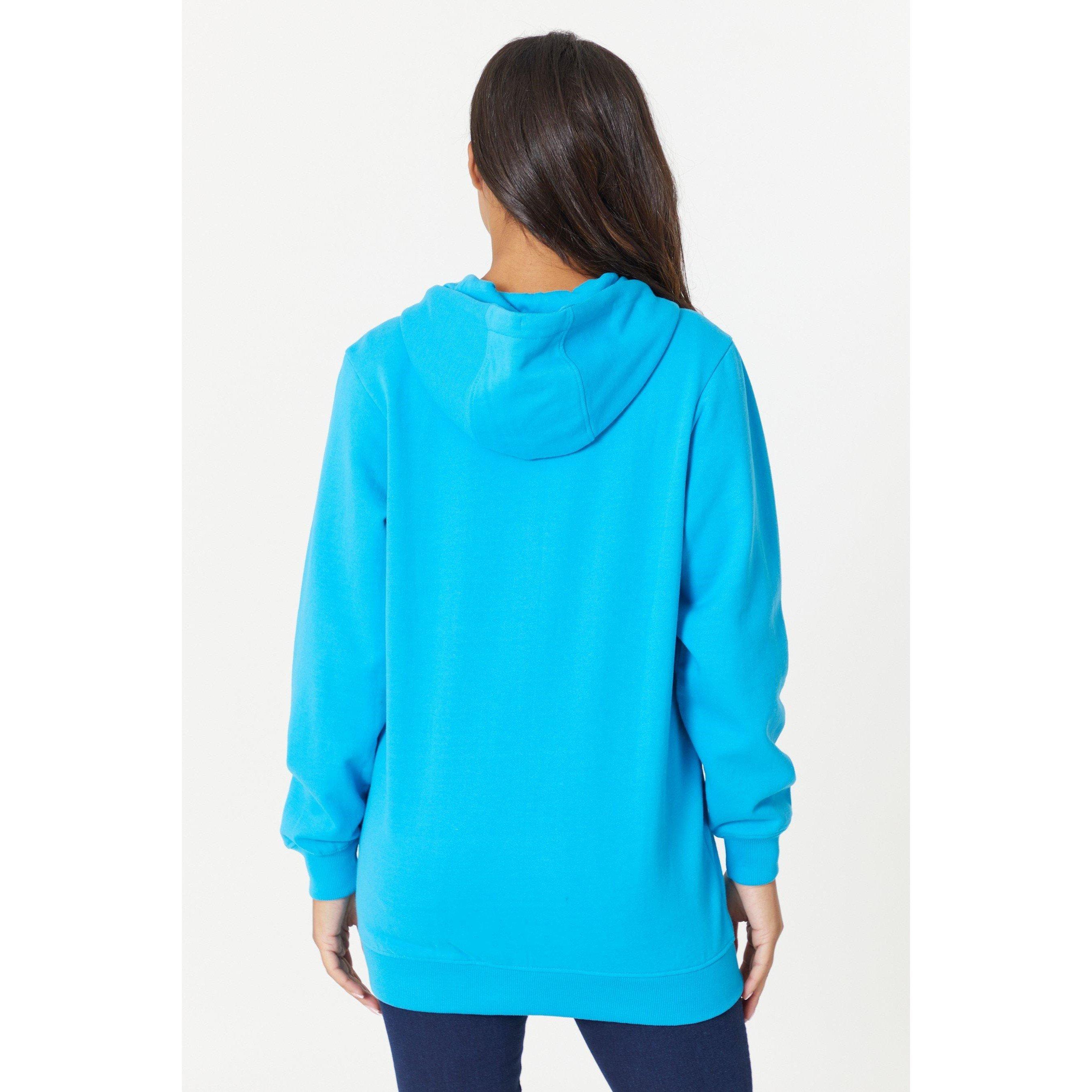 Be You Ladies Zip Through Longline Hoodie
