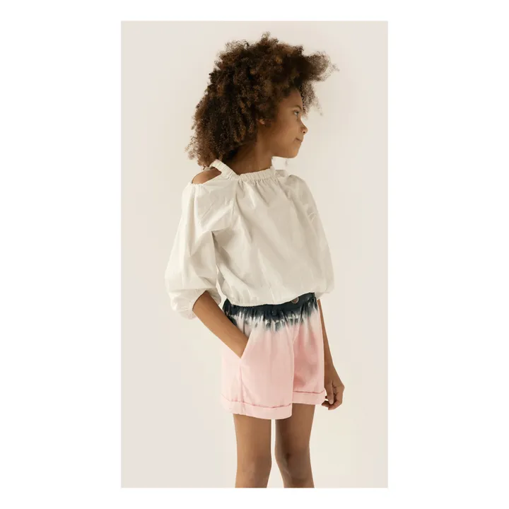 Simple Kids Blouse Popeline Date | Blanc
