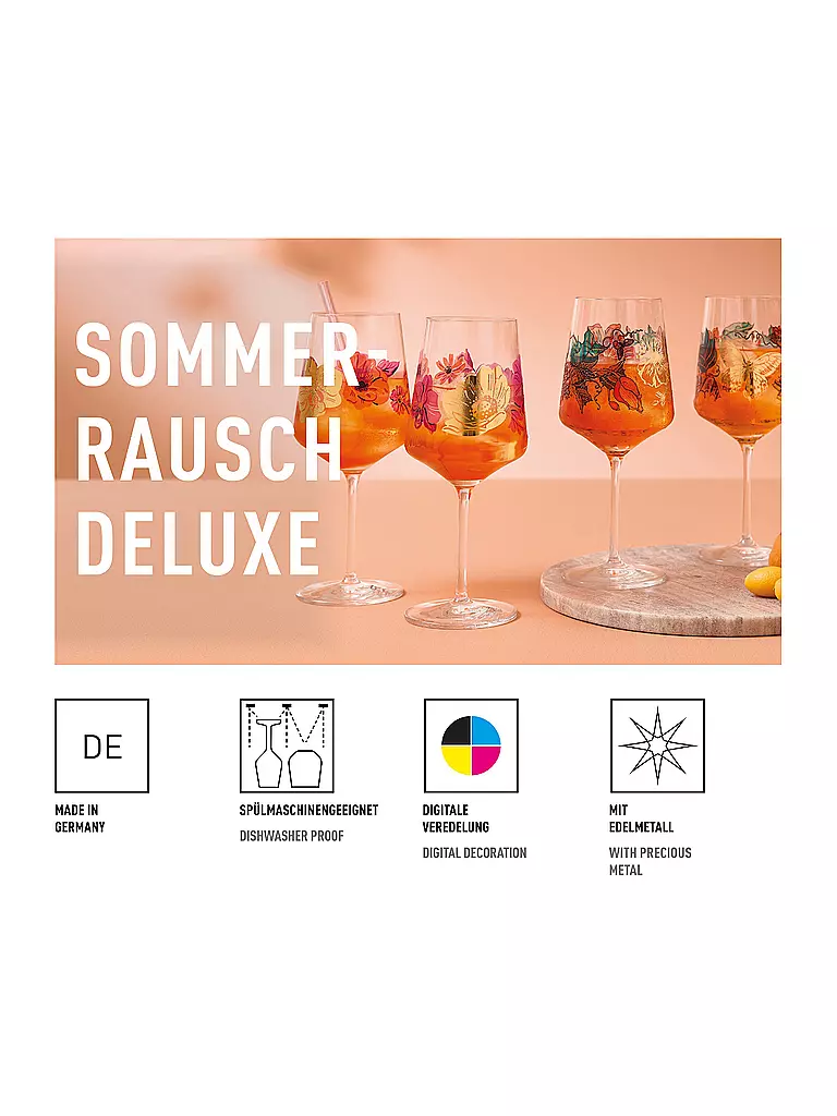 RITZENHOFF Aperitifglas 2er-Set SET-SOMMERRAUSCH DELUX #21 #22 Kay bunt