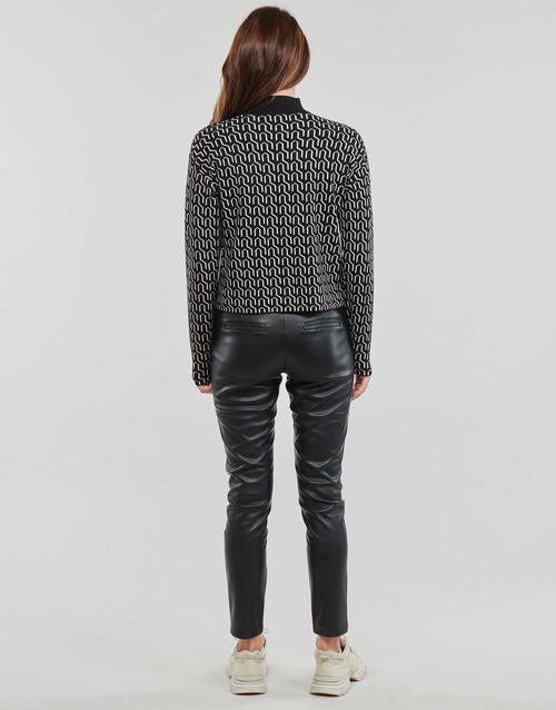 Vero Moda - VMGOLDNEEDLE ART LS HIGHNK PULL LCS - Noir