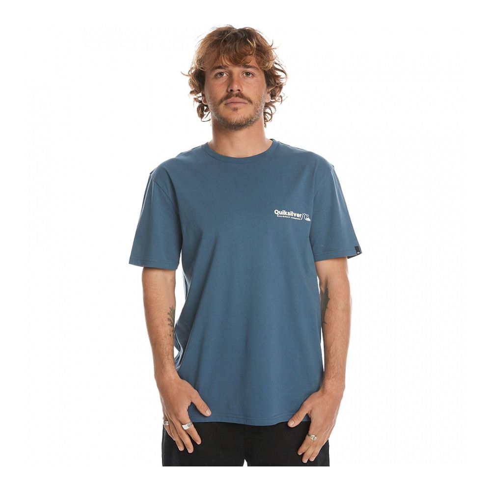 Quiksilver SCREEN 1 INJECTION - Tee-shirt Homme bering sea