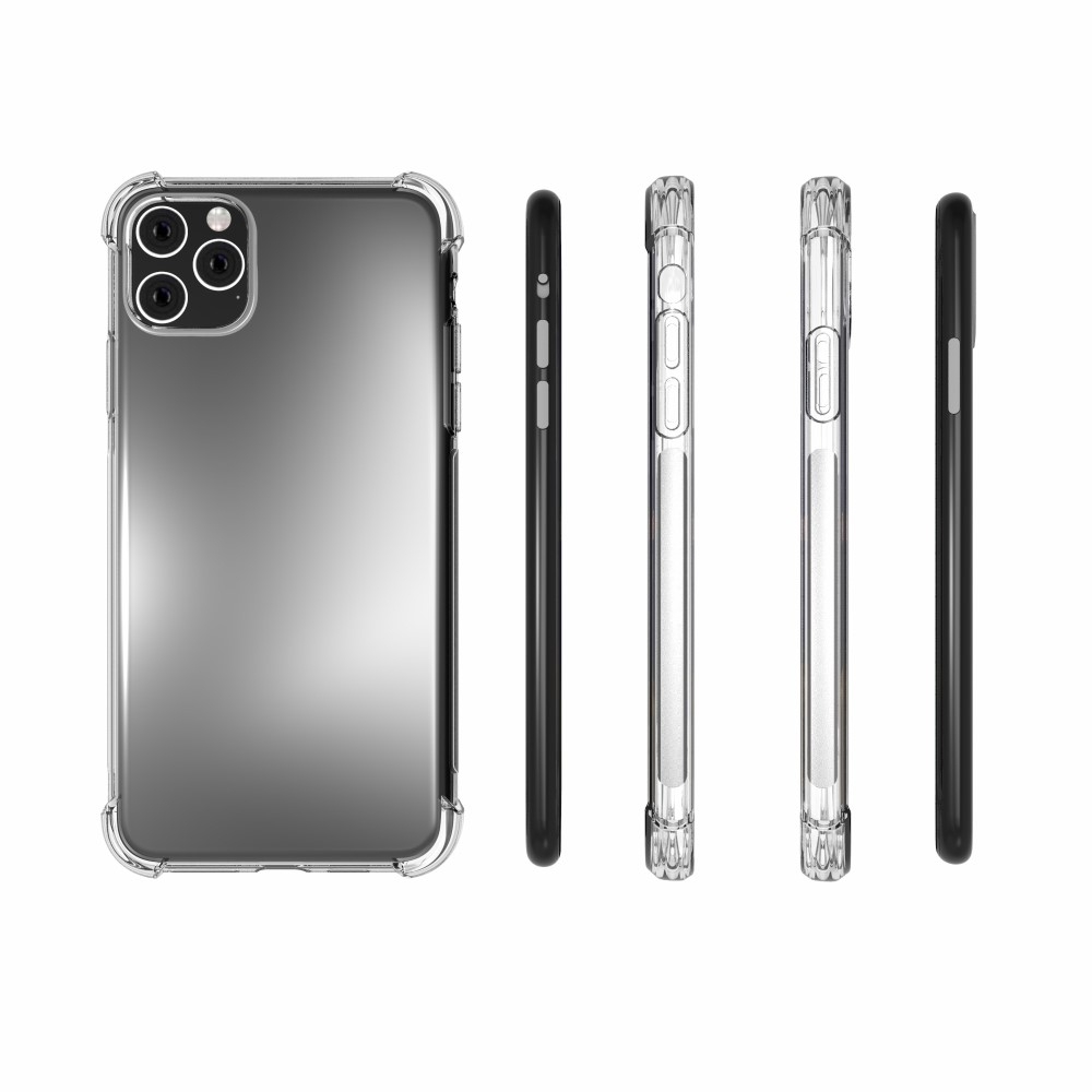 iPhone 11 Gummi Hülle Case Slim Design mit Air Cushion Fallschutz - Transparent