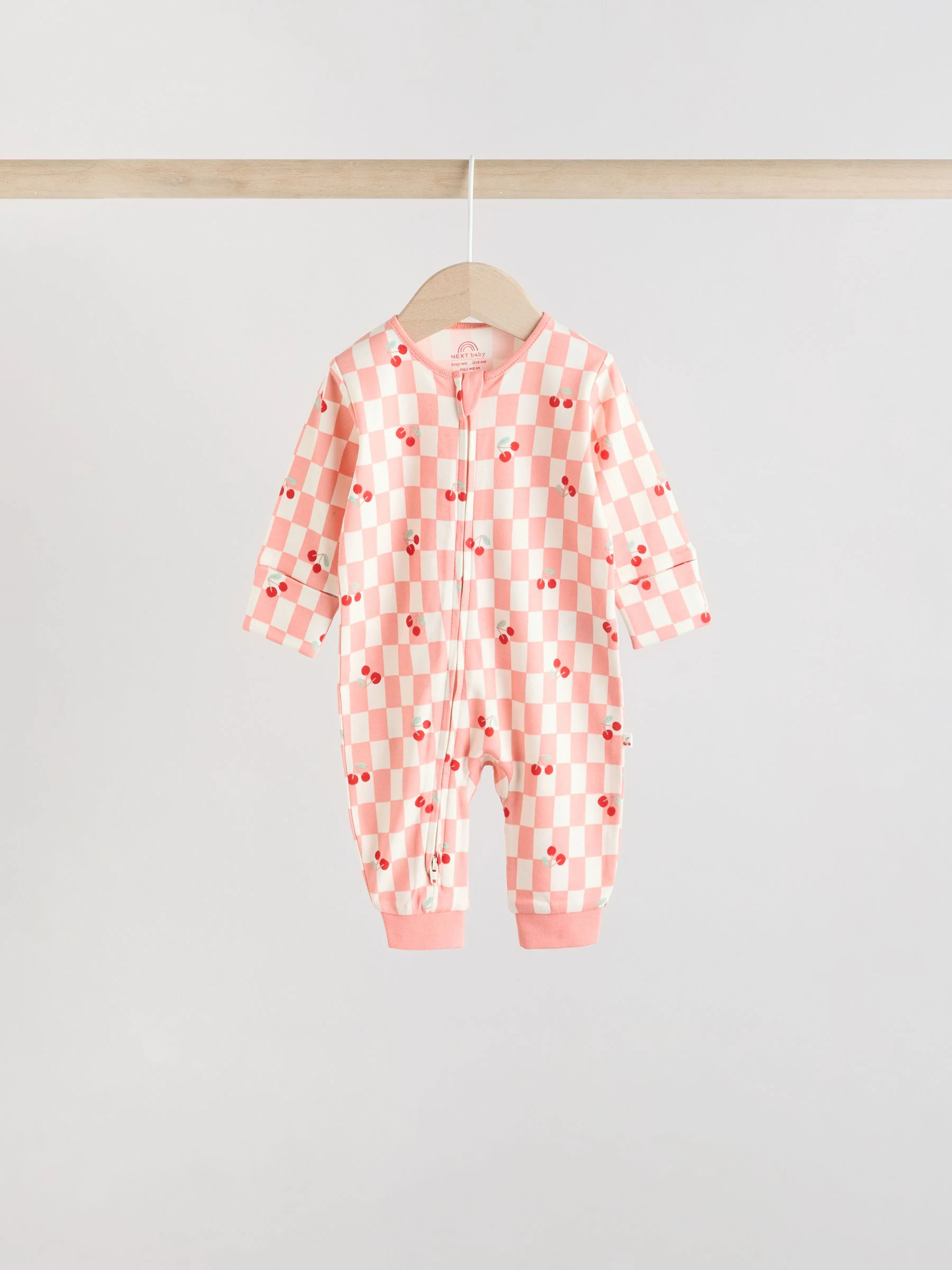 Rode kers - Verpakking van 4 Baby pyjama's met tweewegrits en Print (0mnd -3jr)
