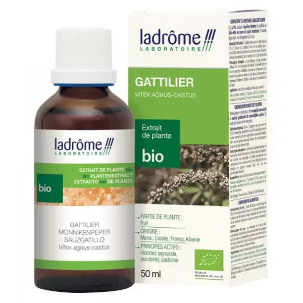 Extrato orgânico de agnocasto Ladrome, 50ml