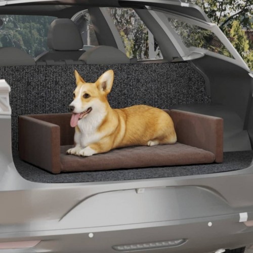 Cama baú marrom Vidaxl para cães