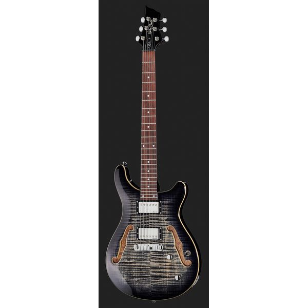 Harley Benton CST-24HB Charcoal Flame Bundle
