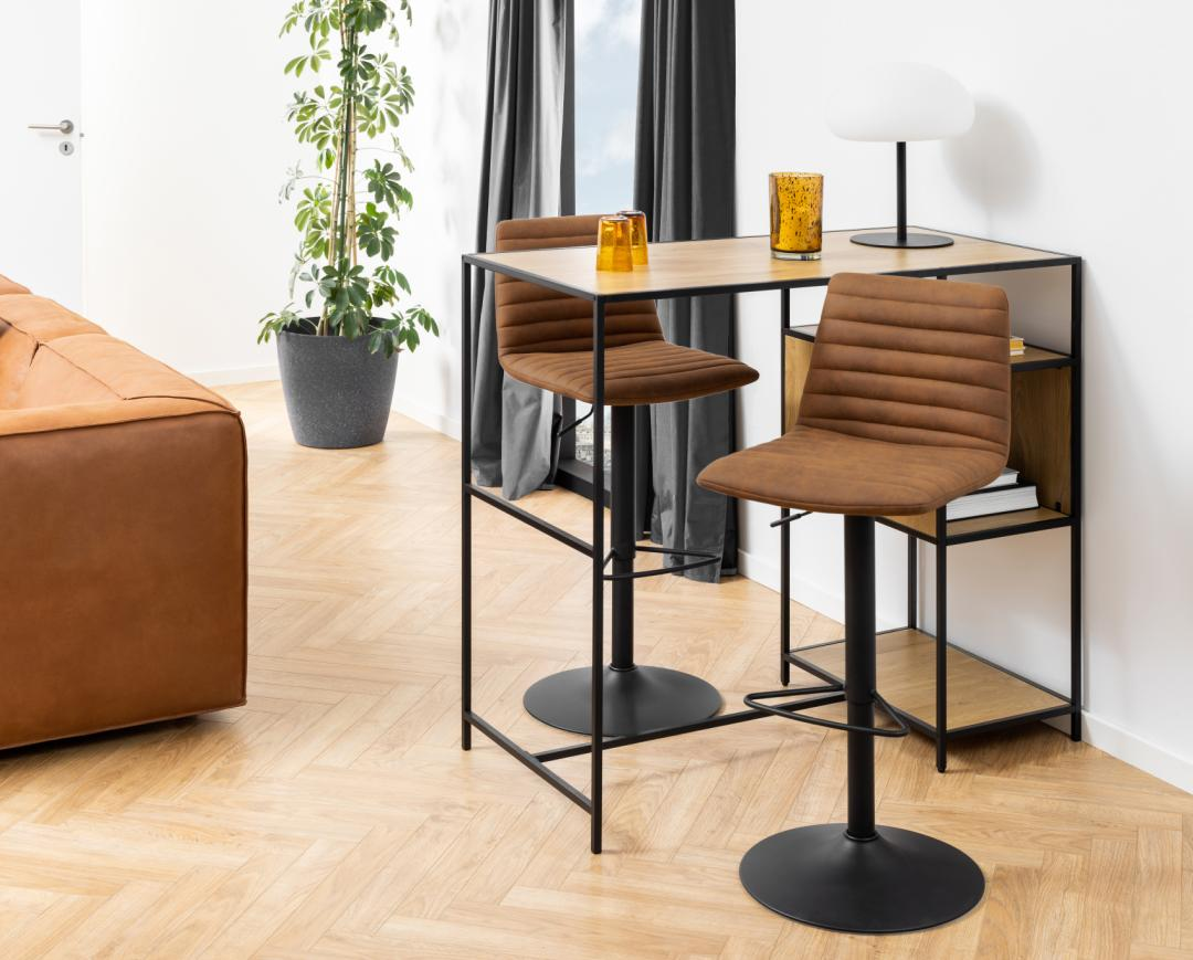 Barkruk Trofors Cognac - set van 2