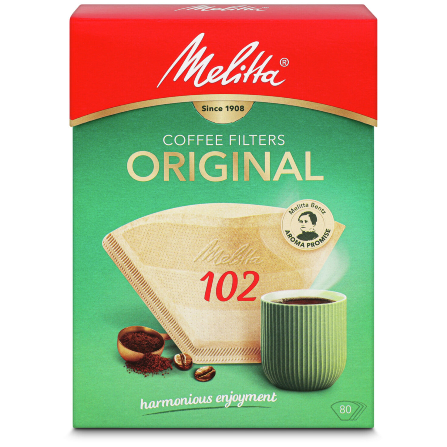 Melitta Filtertüten 102/80 Naturbraun