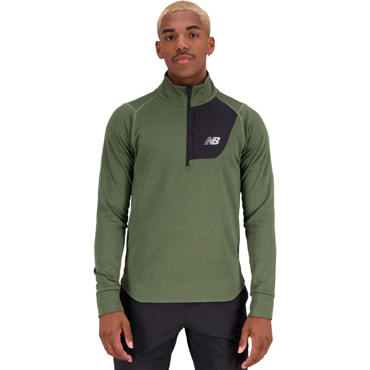 New Balance Heat Grid Half Zip Løbetrøje Herre
