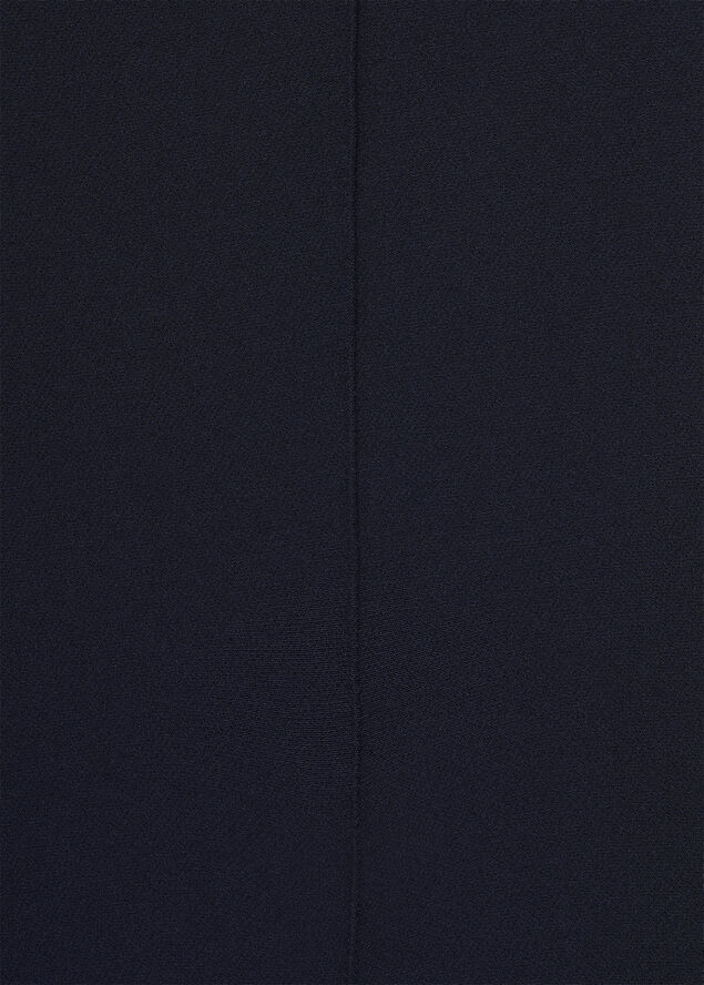 MANGO Buttons straight-fit trousers Navy