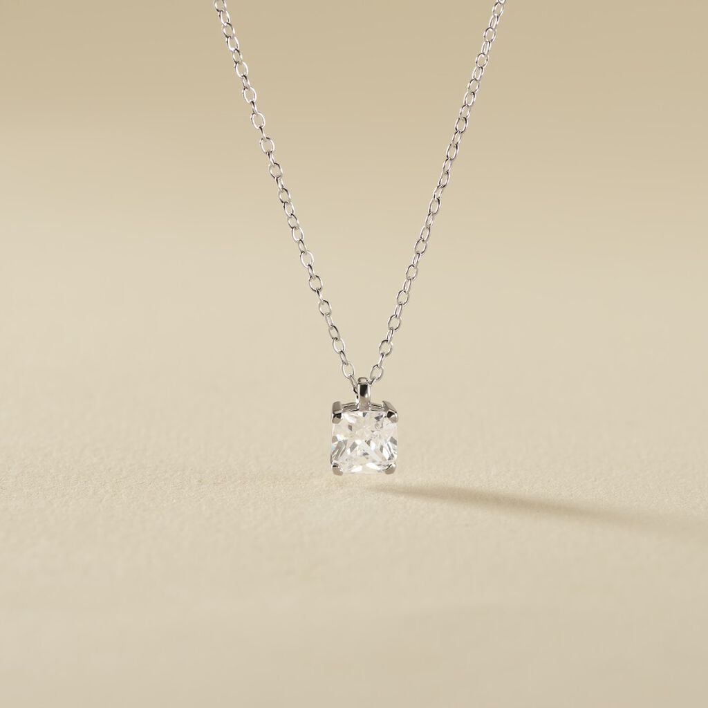 Collier Solitaire Argent Lyanna