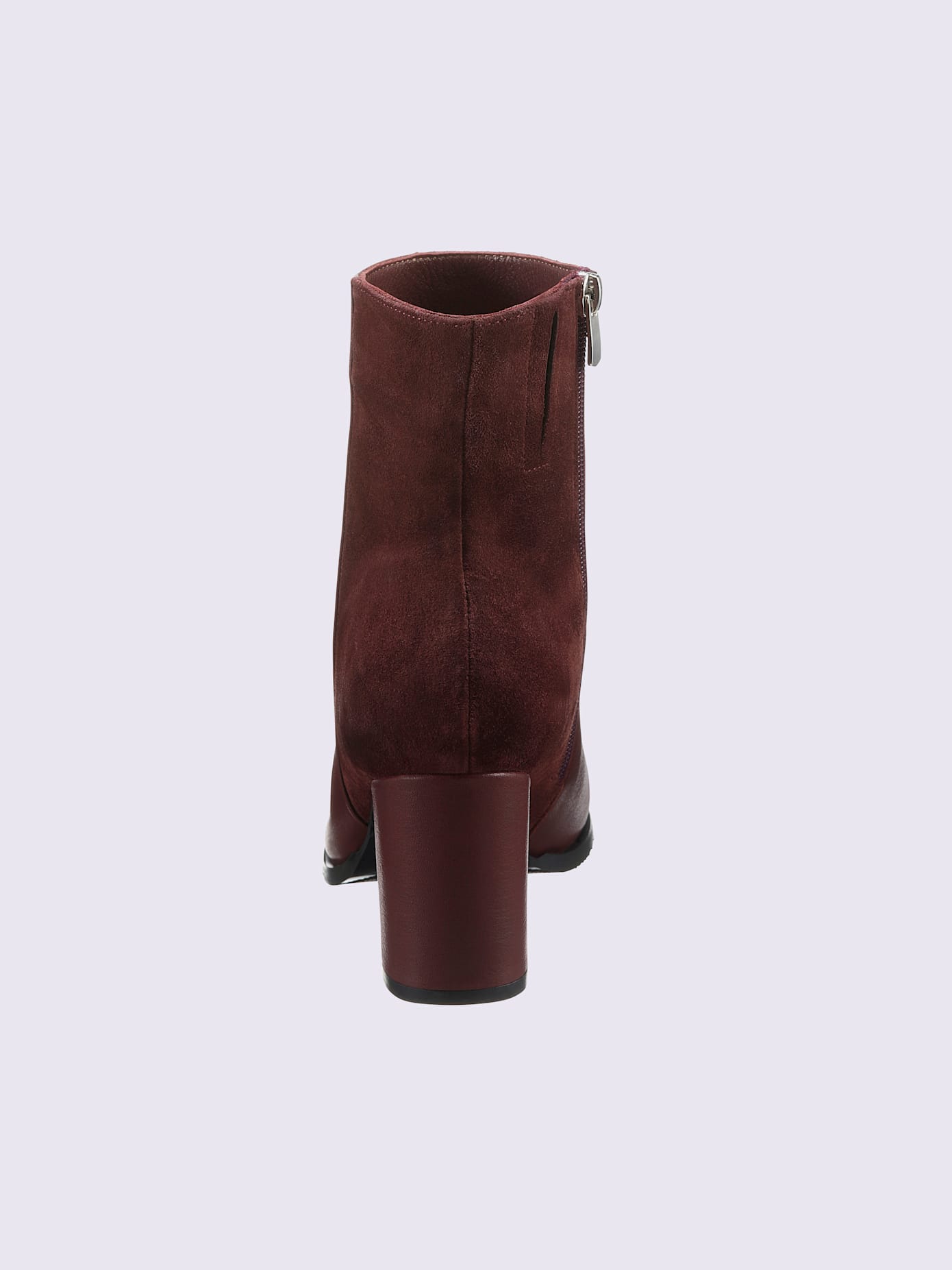Bottines cuir de bœuf nappa et velours