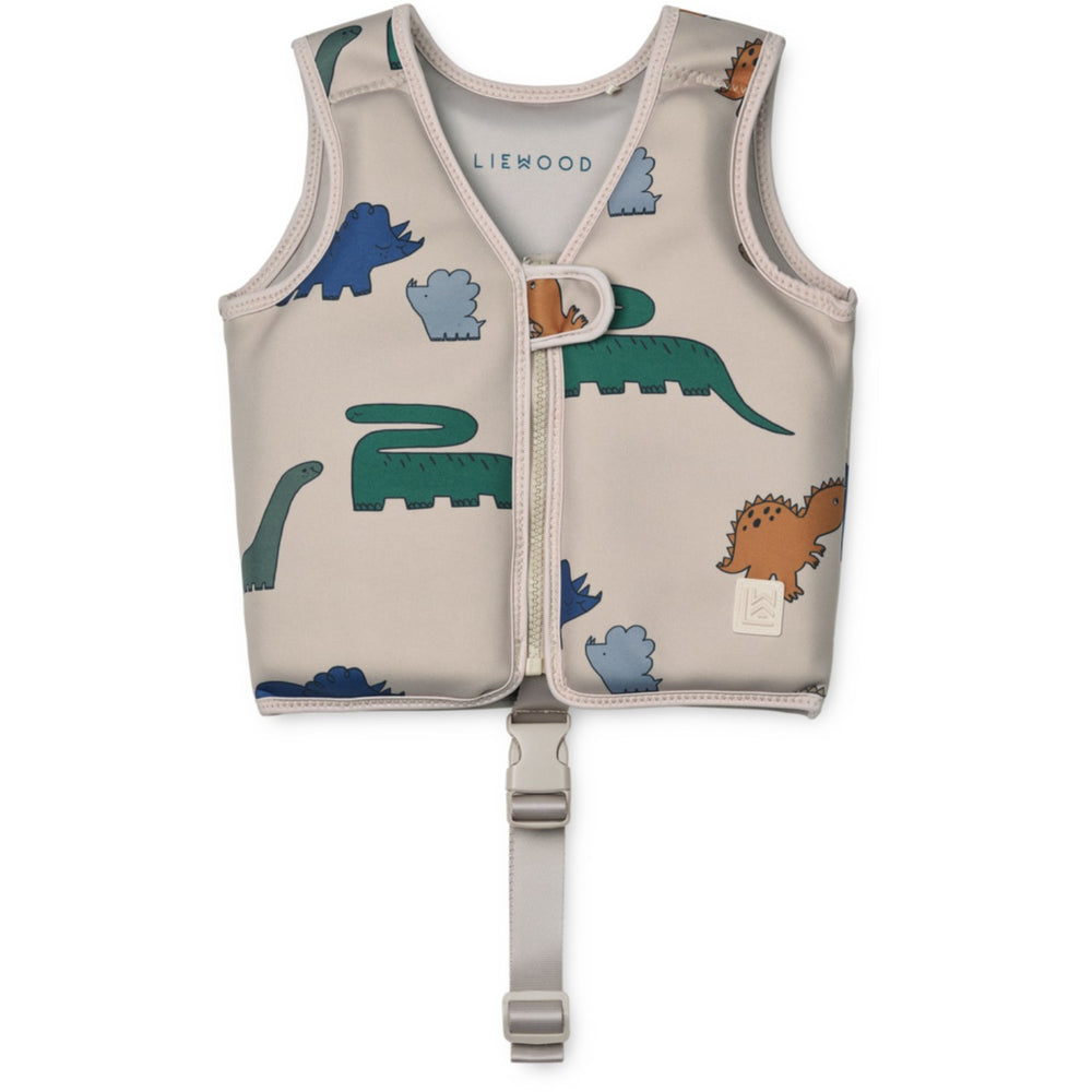 Køb LIEWOOD Dinosaurs / Mist Dove Svømmevest