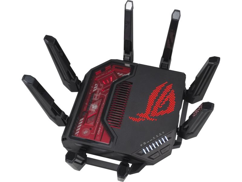 ASUS ROG Rapture GT-BE19000 Ultraschnelles WiFi 7 (802.11be) mit neuen 320-MHz-Kanälen im 6-GHz-Band