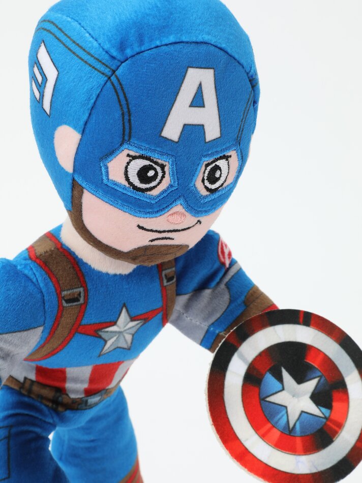 Pelúcia articulada do Capitão América - Marvel - Várias opções