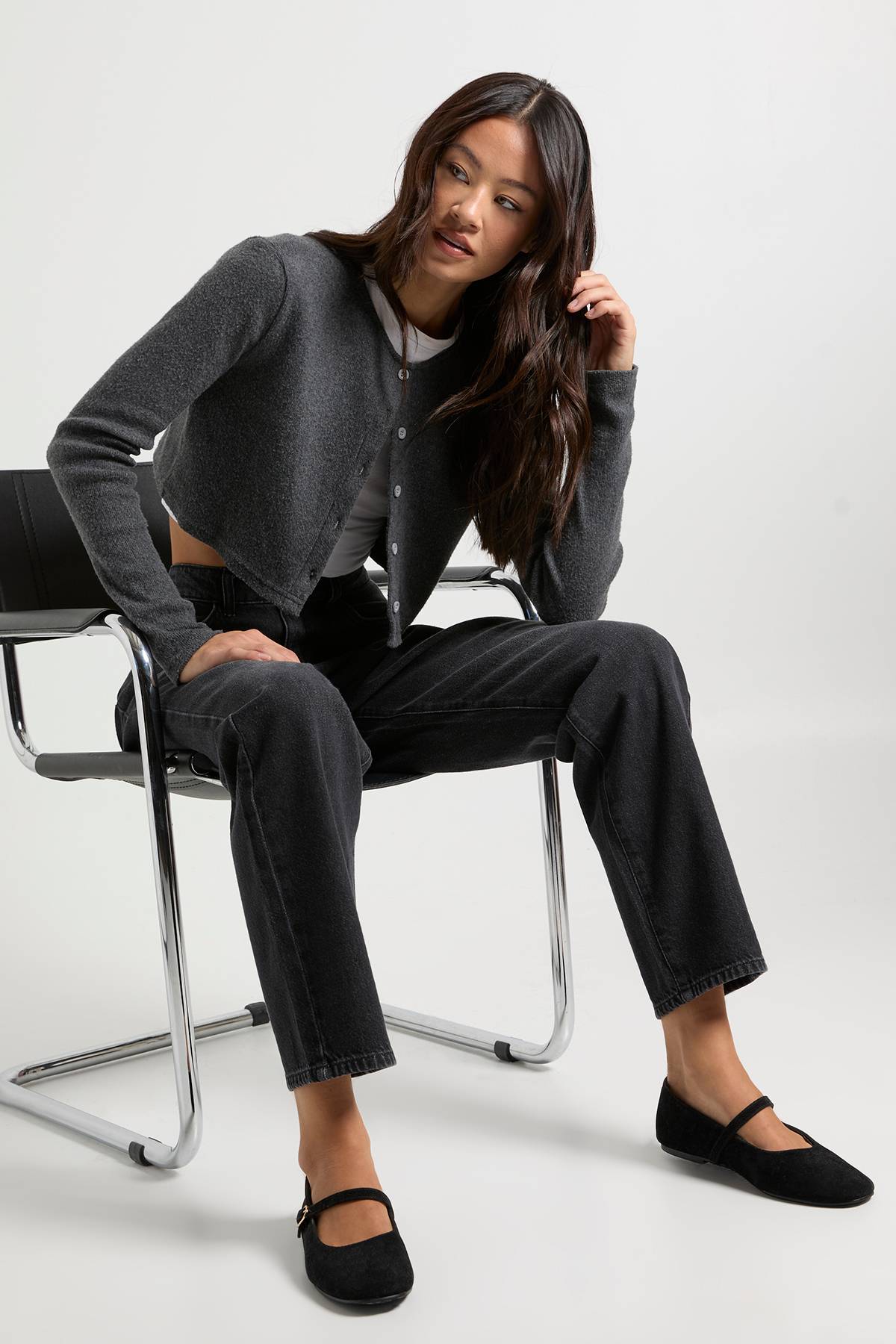 boohoo Jean mom taille haute Boohoo Basics pour grandes