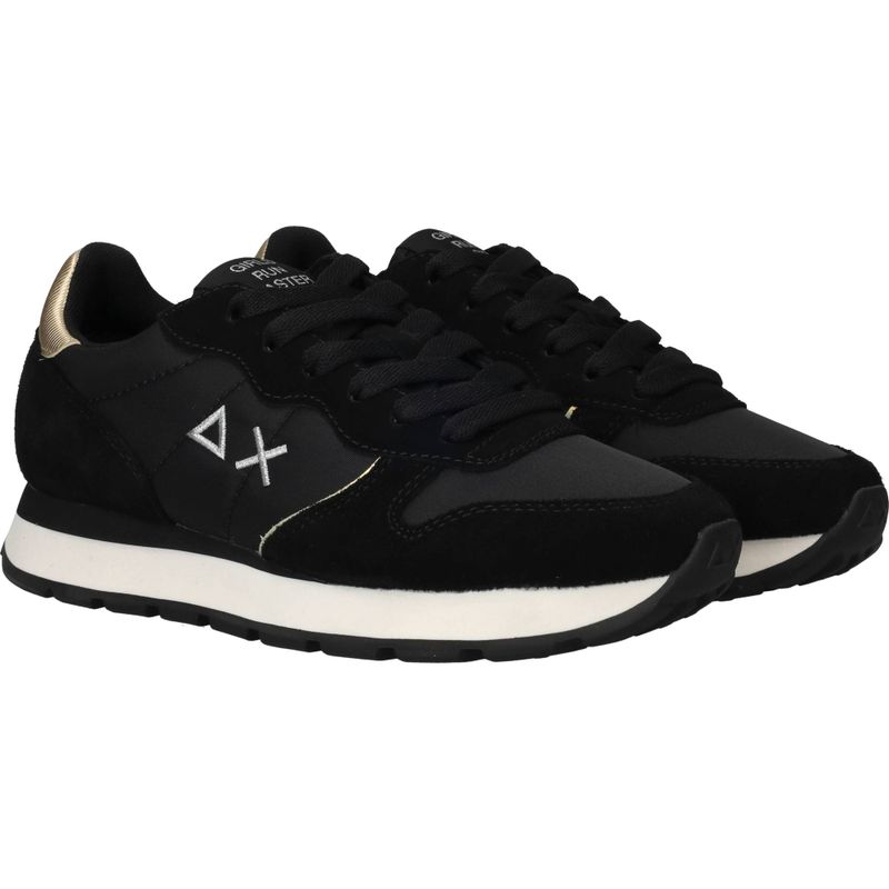 SUN68 Ally Silver Gold Sneakers Zwart Dames