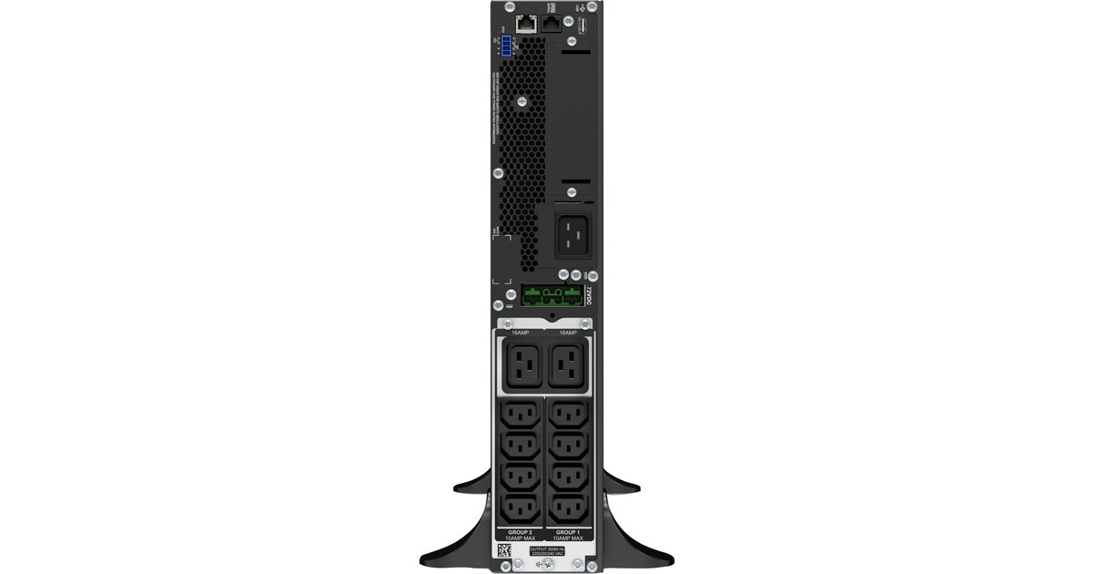 APCSmart-UPS On-Line 2200VA noodstroomvoeding ups  (Zwart, 8x C13, 2x C19 uitgang, SRT2200XLI)