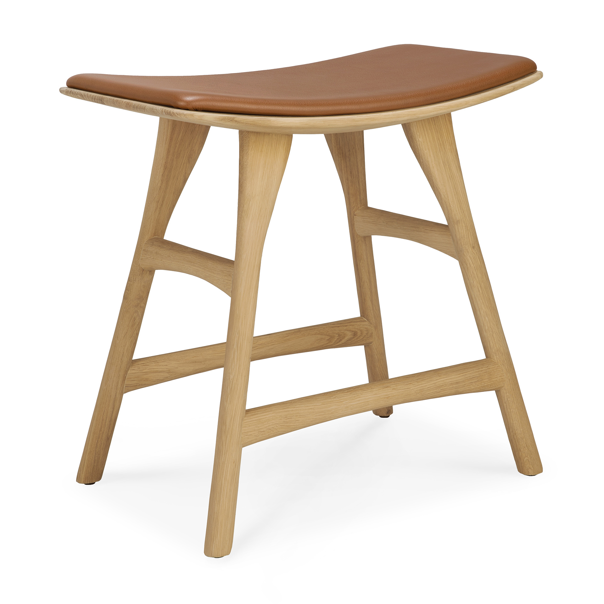 Osso kruk 45 - eiken - cognac leer