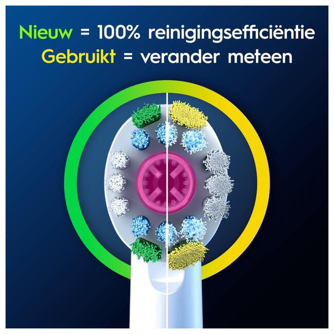 Oral-B 3D White Opzetborstels Wit 4 Stuks