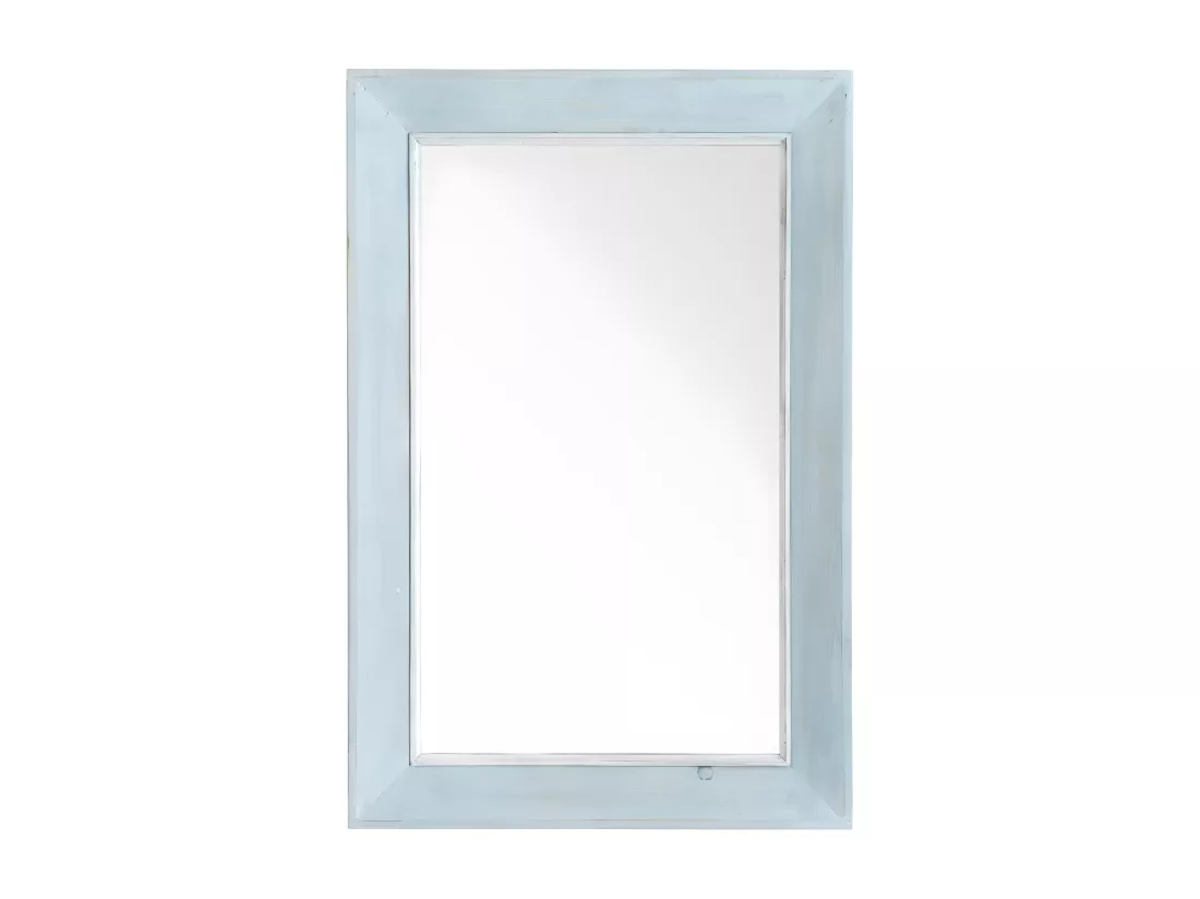 Miroir mural bois 90 cm x 60 cm-Daul