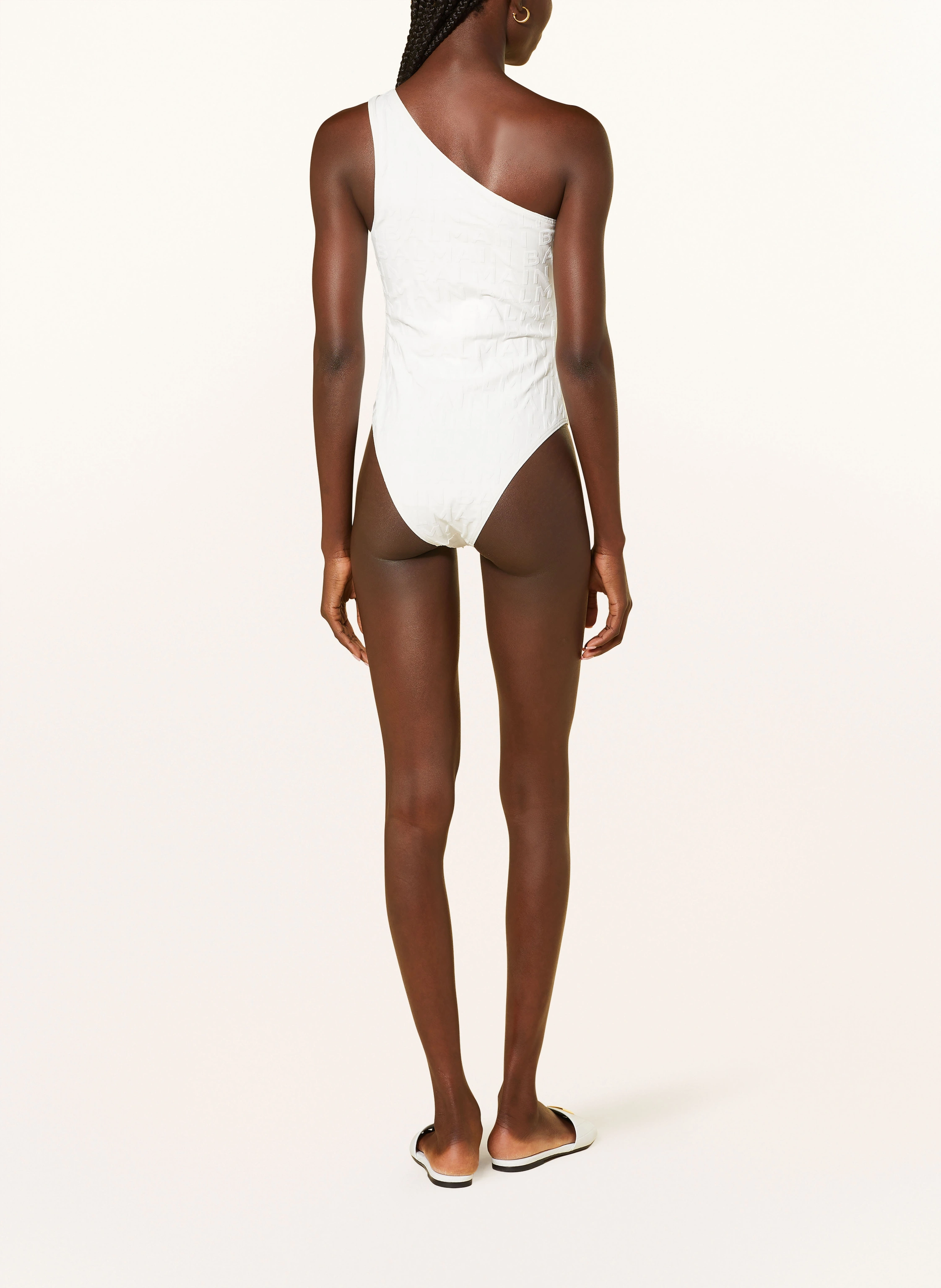 BALMAIN One-Shoulder-Badeanzug