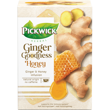 Pickwick Herbal Ginger Goodness met Honingsmaak 15 x 1,75 g