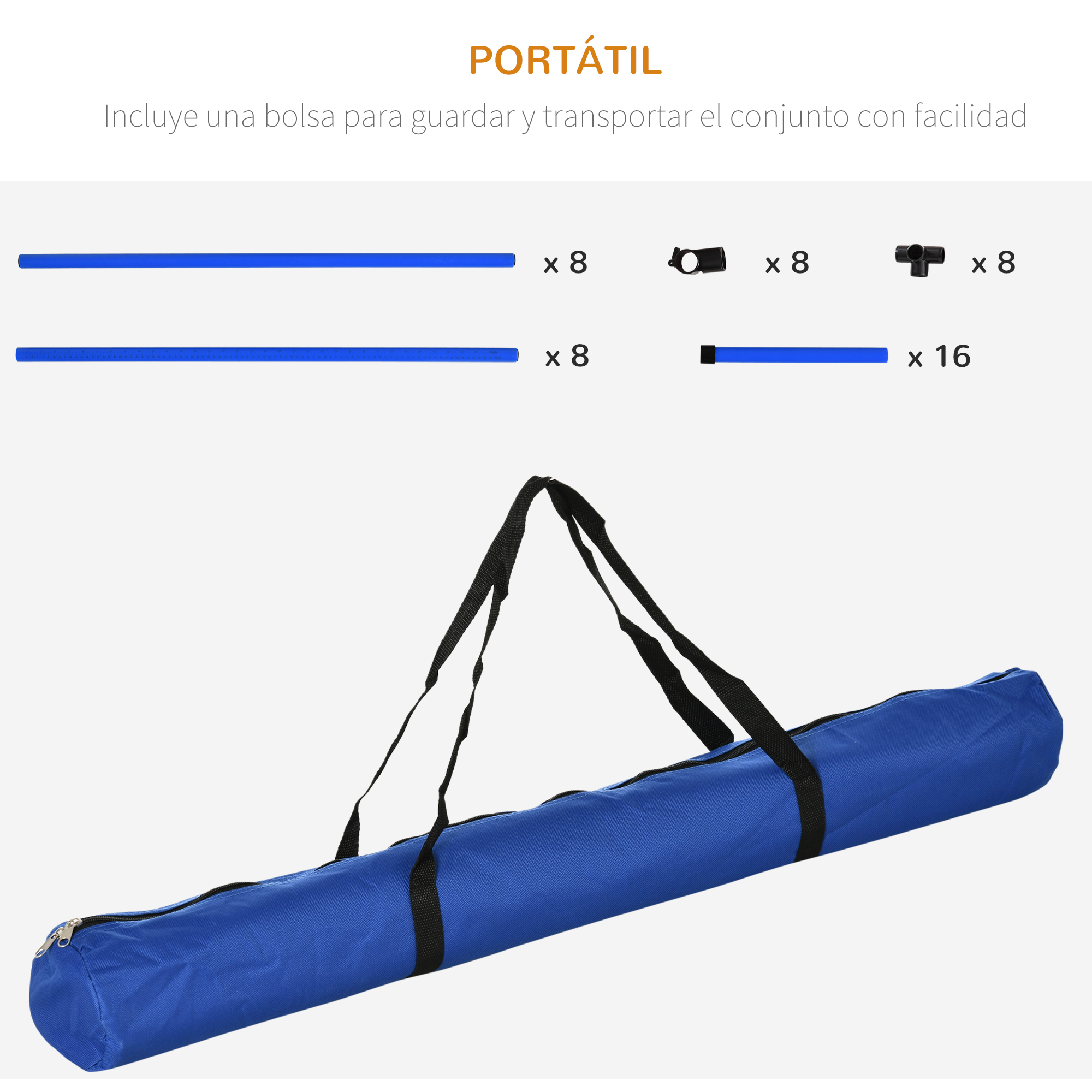 Conjunto de Treinamento Azul PawHut