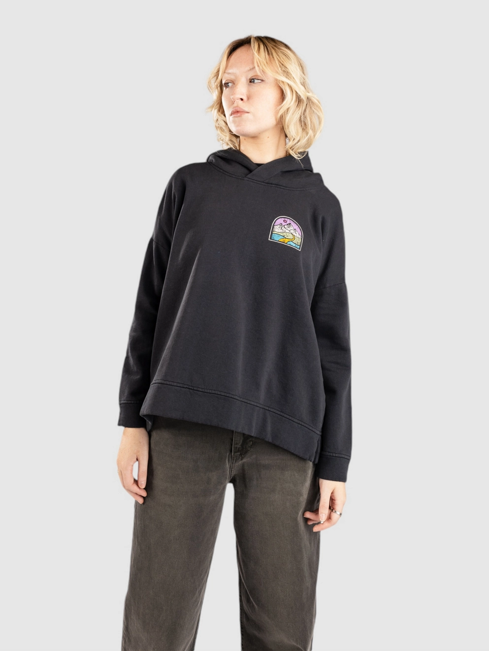 Passenger Friday Collective Recycled Cotton Hoodie black