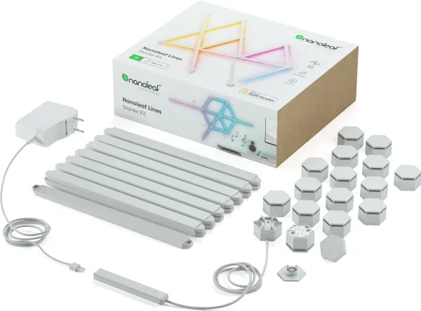 Nanoleaf Lines Starter Kit - Lysbarre - LED - 16 millioner farver