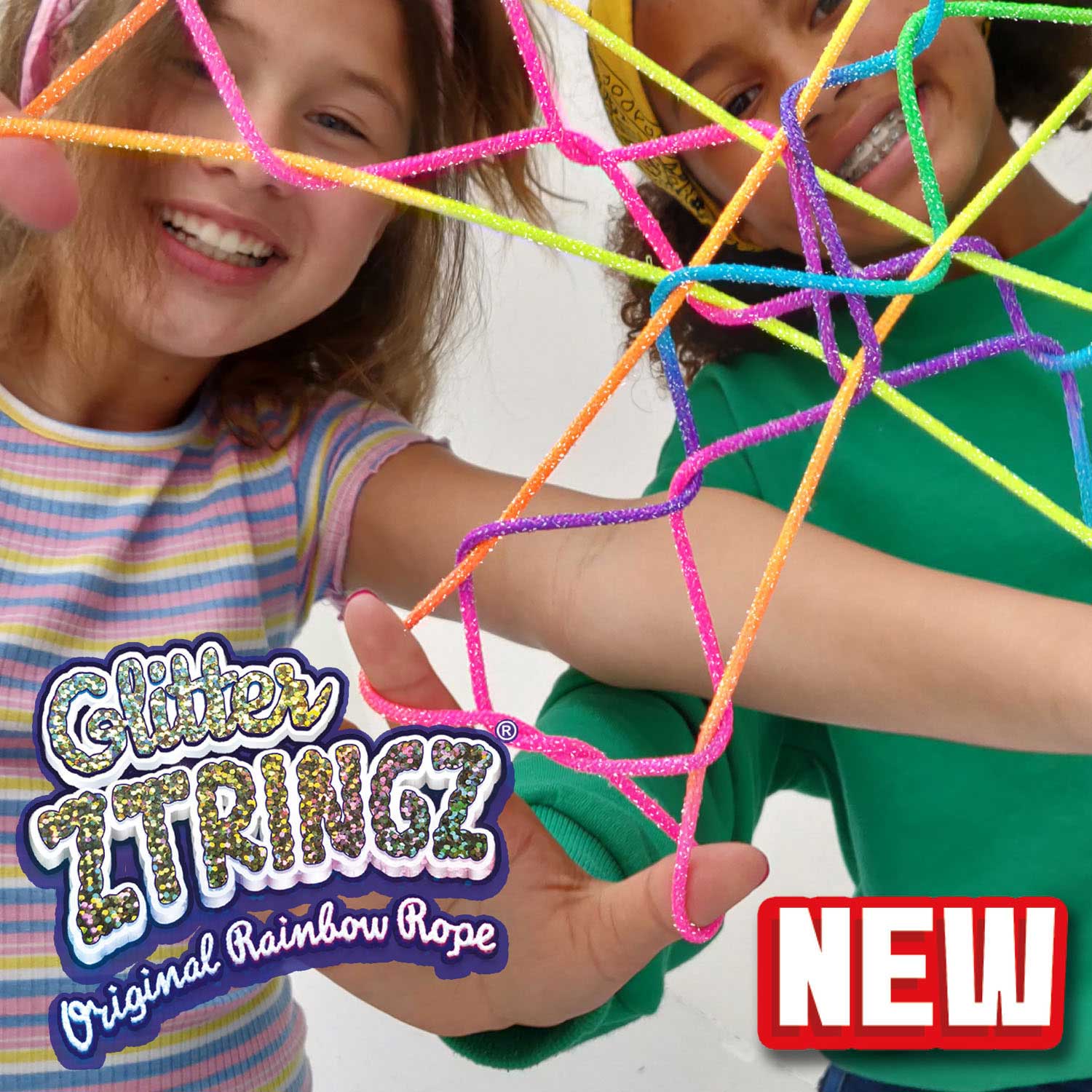 Ztringz Glitter Regenboog Touw