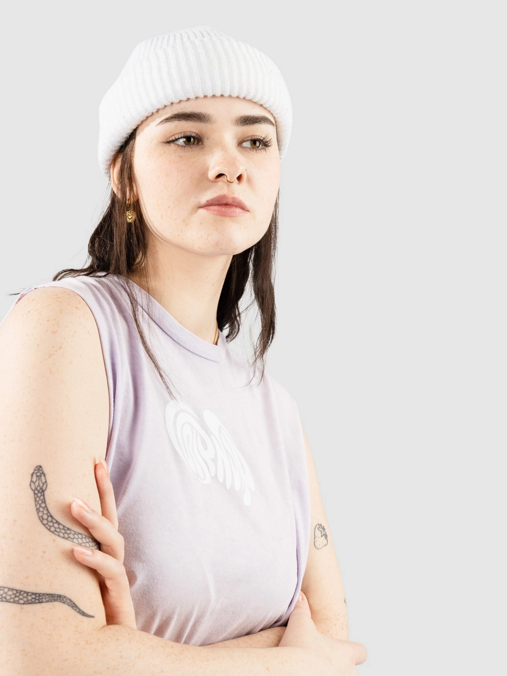 RIPNDIP Beautiful Fomo Tank Top lavender mineral wash