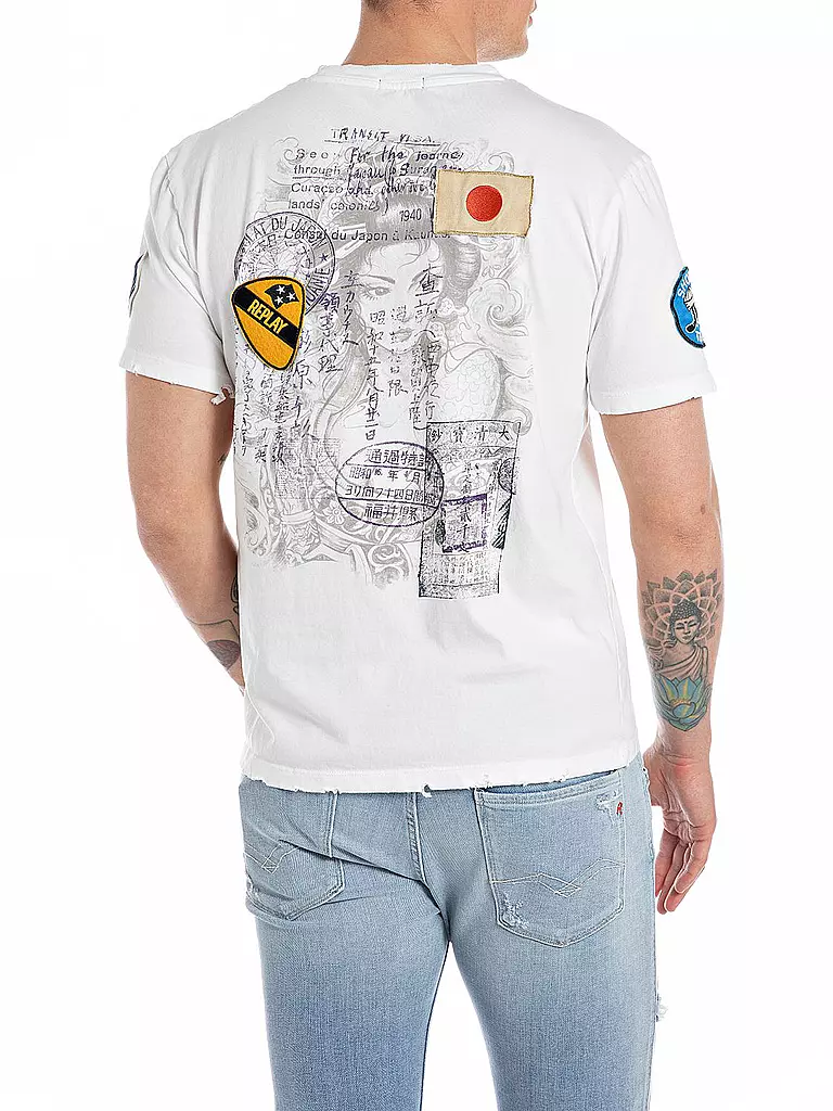 REPLAY T-Shirt  weiss