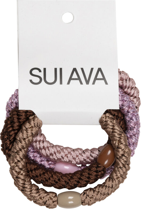 Sui Ava 4-pack Basic Essentials Elastics Rosa energy