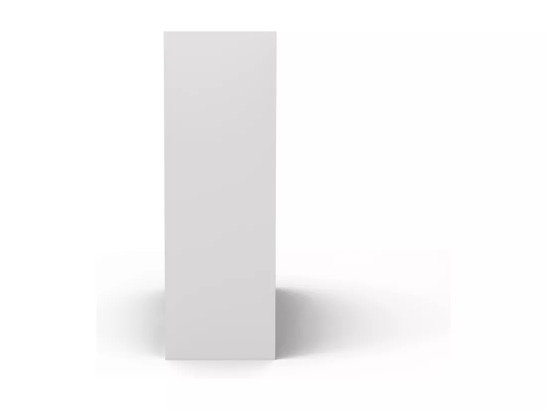 Meuble de rangement escalier panneaux de fibres blanc KENAN