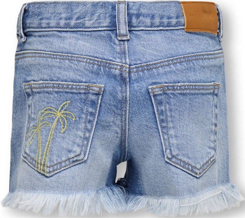 Only - KMGRobyn - Mini Jeans - Blauw Denim - 5-pocket-style - Ripped