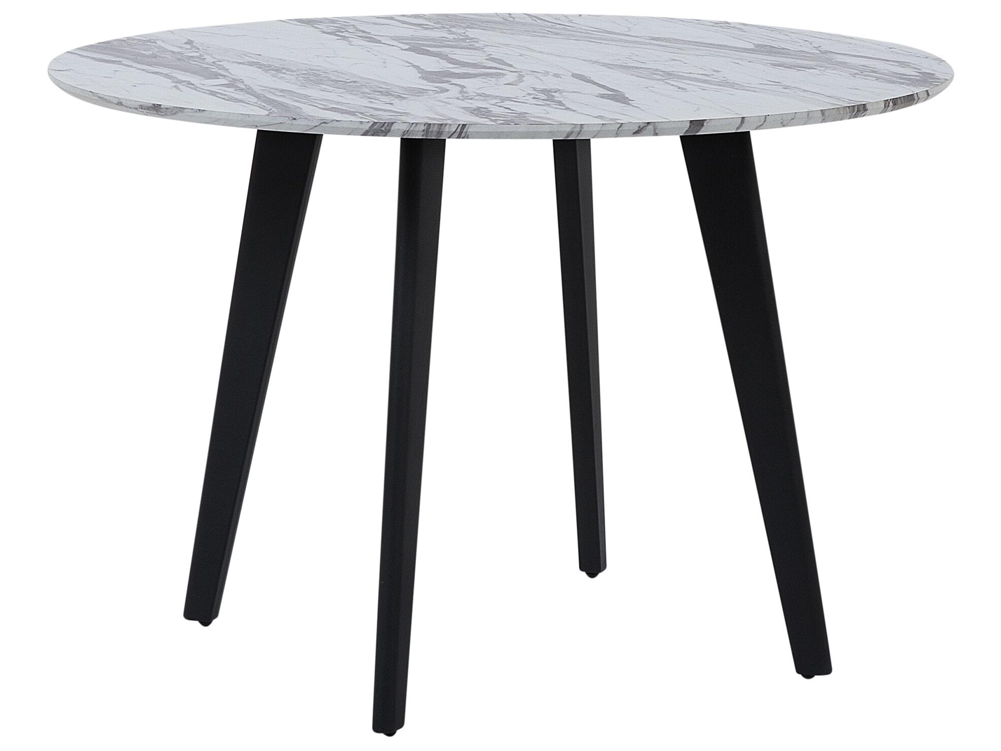 Eettafel MOSBY Wit marmer 110 cm 110 cm