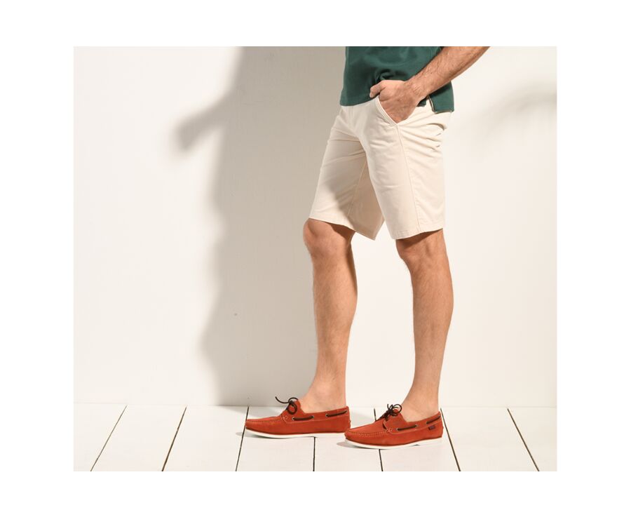 Bermuda chino homme Écru - BARLOW