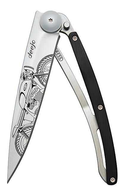 DEEJO - COUTEAU CAFE RACER WOOD TATOO 37G
