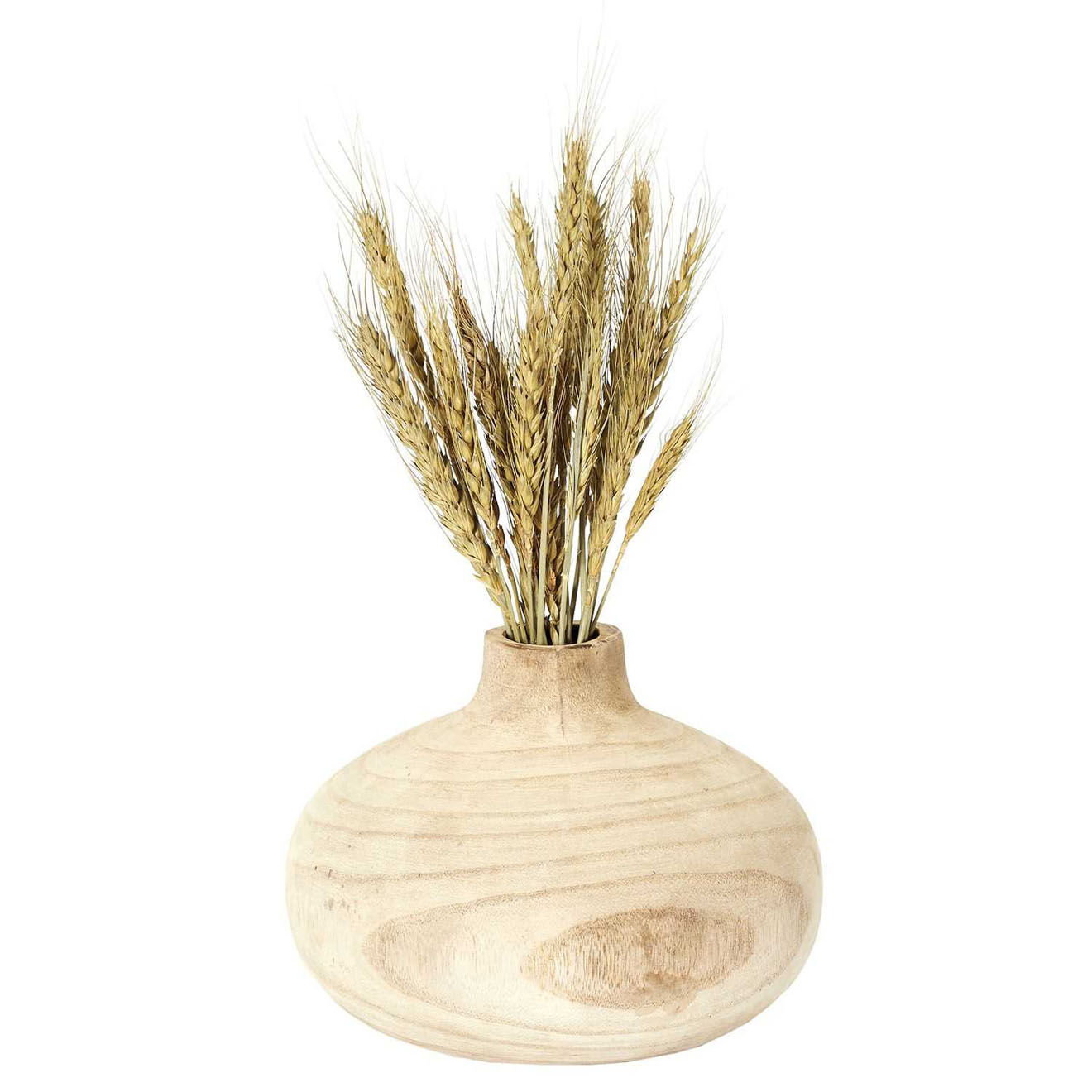 Home Deco Factory Vase ruche Bancoulier natural - 20.7x14.5x20.7 cm