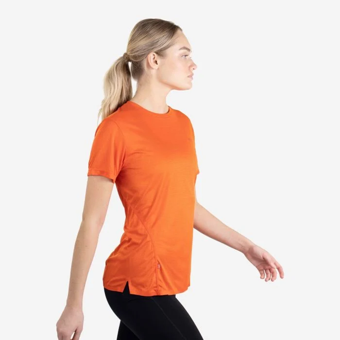Lipati Dame T-shirts Strato AL Tee Regular Fit Orange