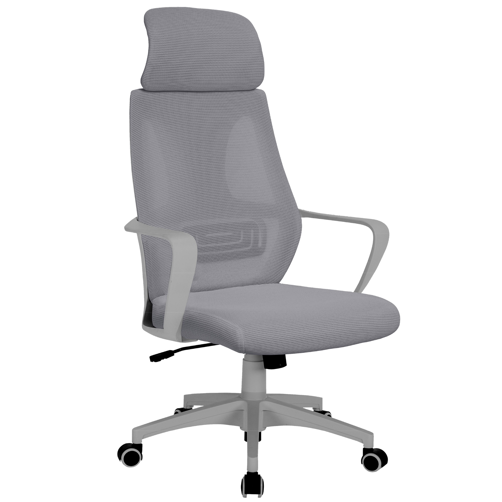 Bürostuhl mit Lordosenstütze im Netzstoff-Design Schreibtischstuhl mit Wippfunktion ergonomischer Drehstuhl mit einer verstellbaren atmungsaktiven Rückenlehne