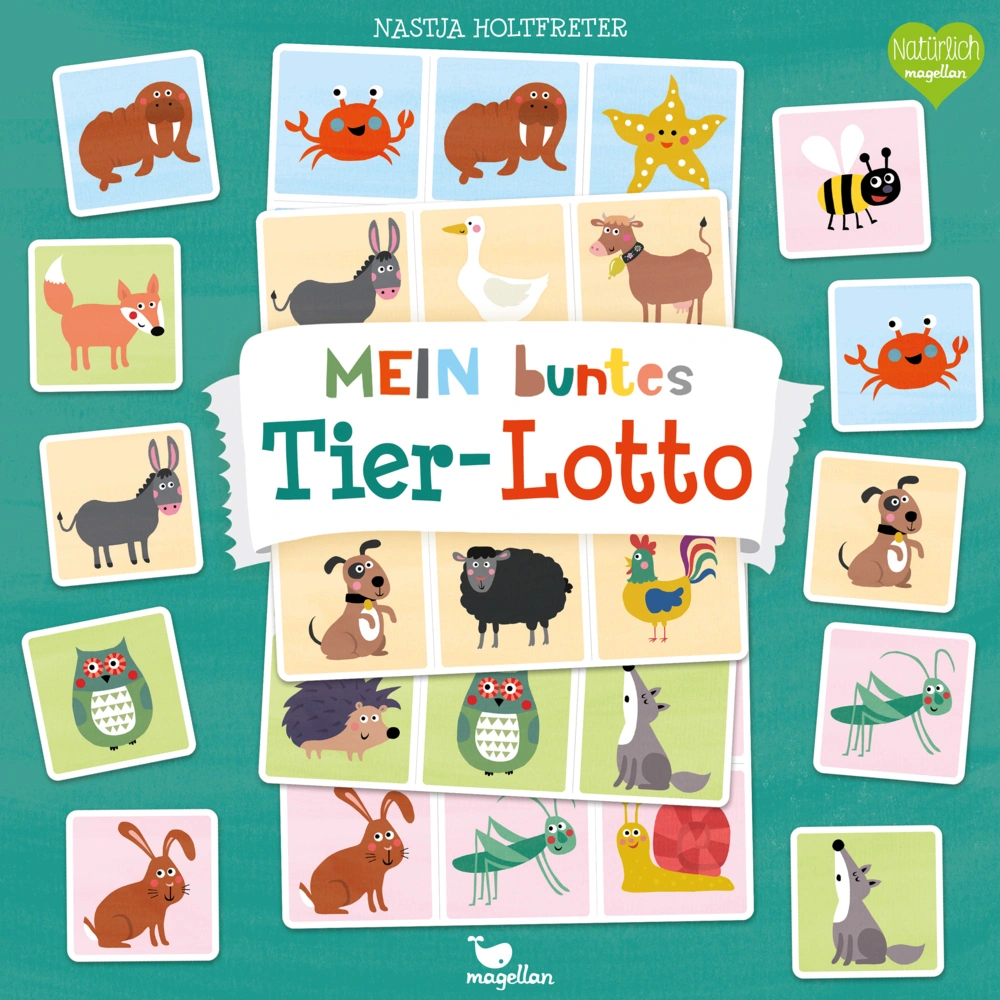 Spiel MEIN BUNTES TIERLOTTO 40-teilig