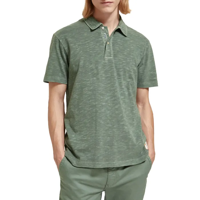 Scotch & Soda Garment Dyed Pique Polo Heren