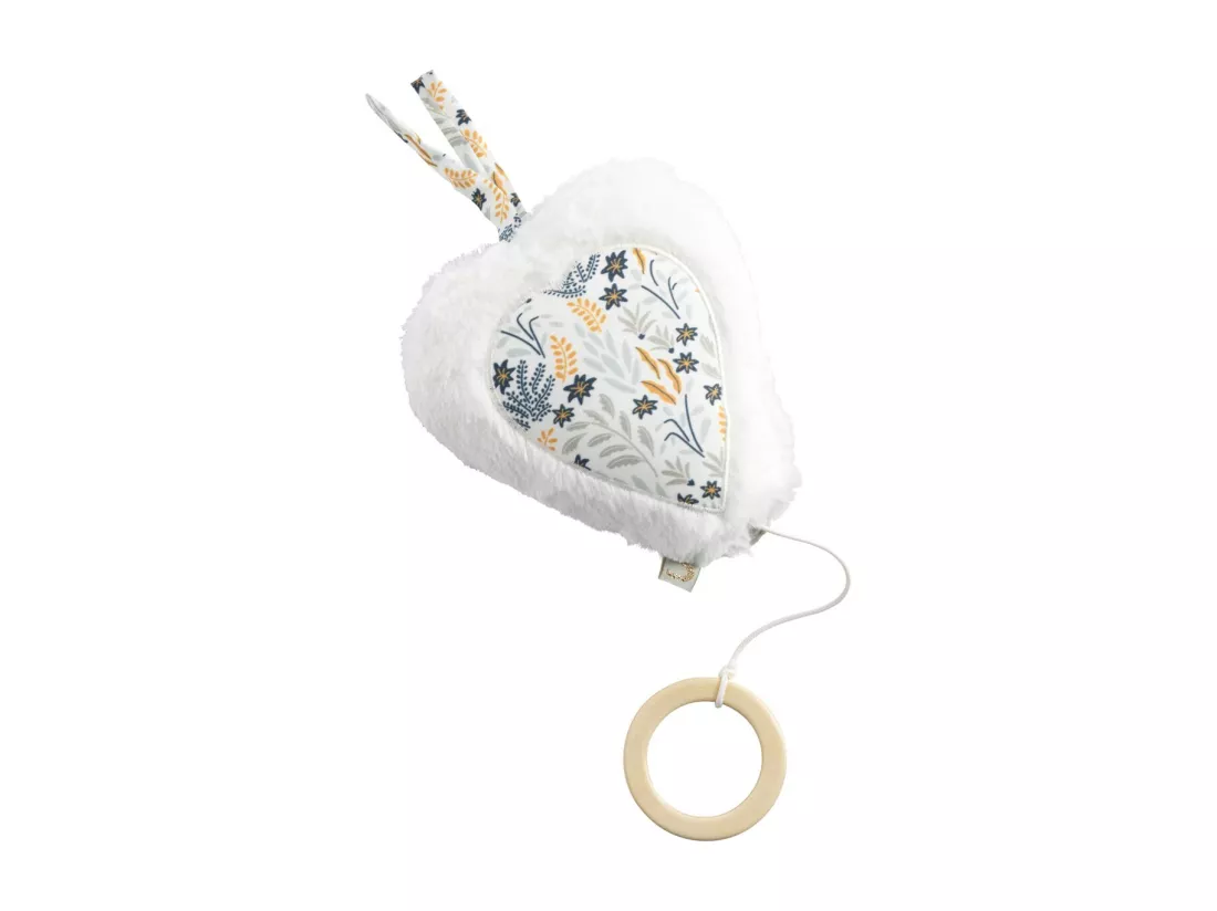 Mini musical en velours blanc