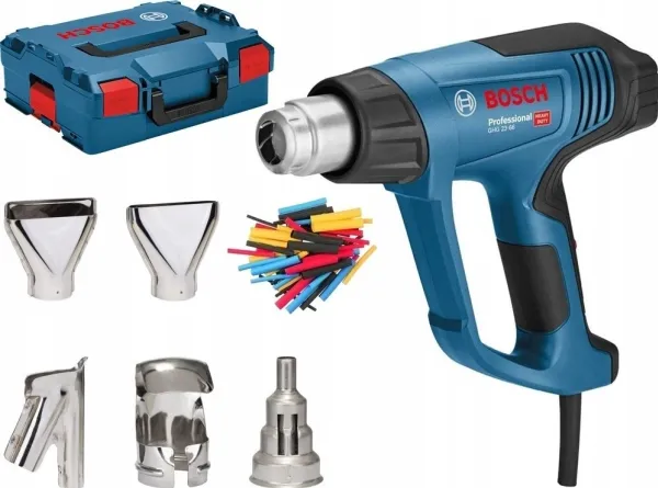 Opalarka Bosch Bosch hot air gun GHG 23-66 Professional   5-piece accessories (blue/black, 2,300 watts, L-BOXX)