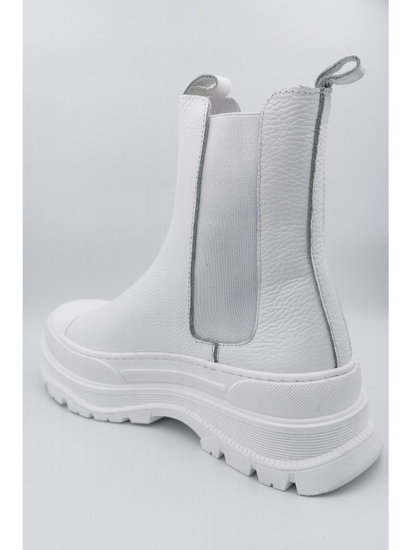 Bottines D144M3 Tronchetto Bianco - semerdjian